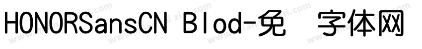 HONORSansCN Blod字体转换